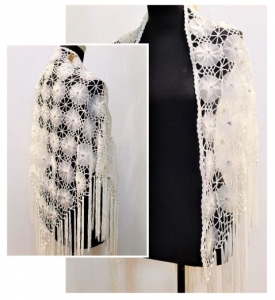 Beaded Shawl 23057-B
